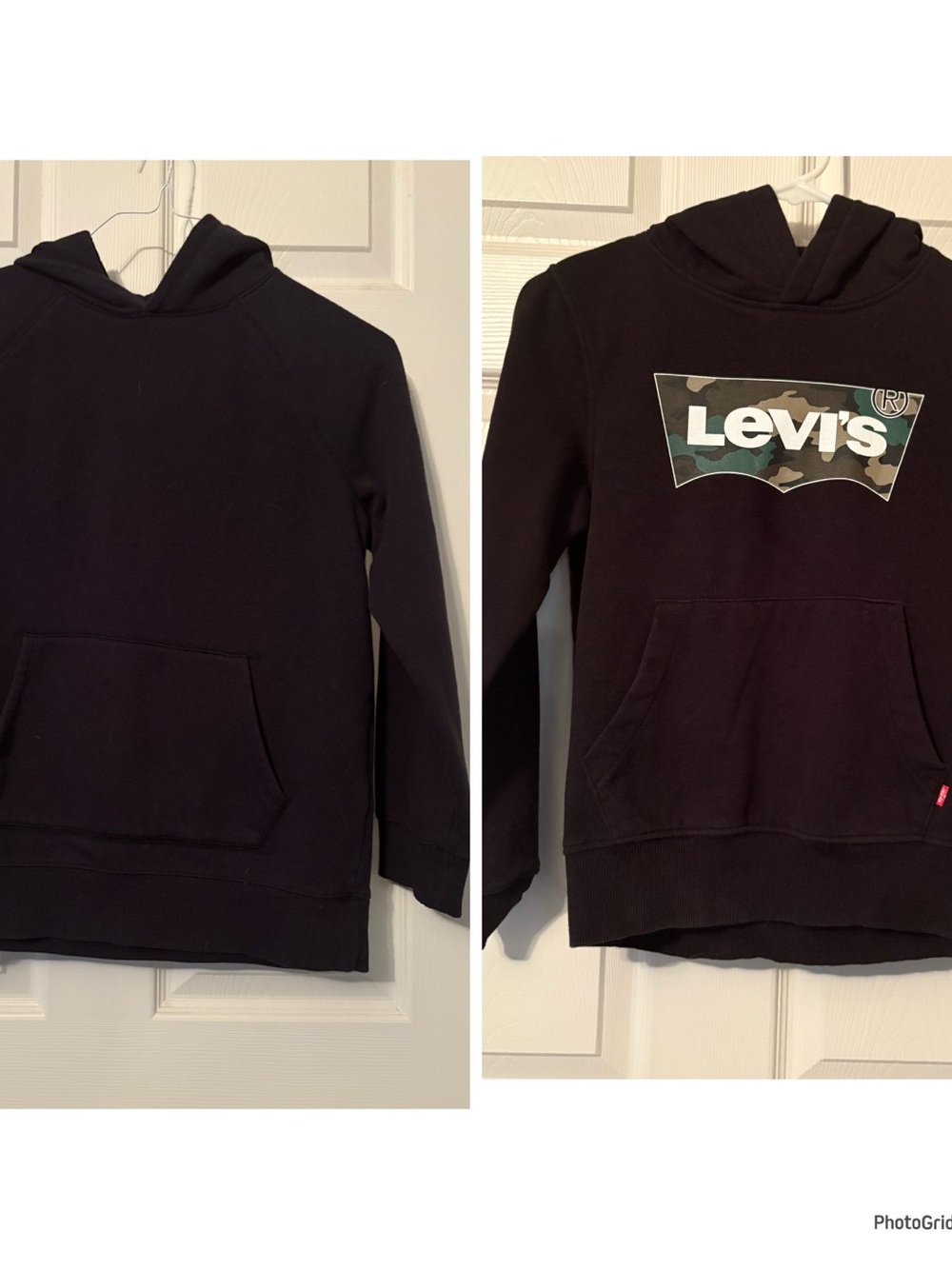 Boys 10/12 Black hoodies
